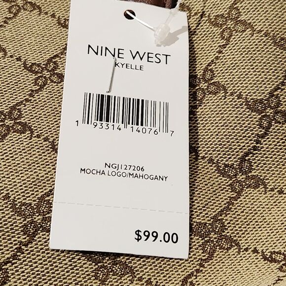 NINE WEST Kyelle Jet Set Satchel Handbag Crossbody Shoulder Bag - Picture 11 of 13